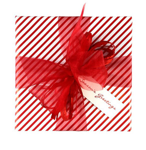 Candy Stripe Wrap Red