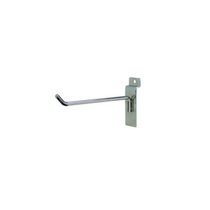 Hook for Slatwall & Gridmesh Chrome   300mm       Pack of 10