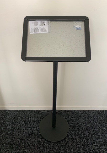 A3 Angled Freestanding Sign Holder- Black