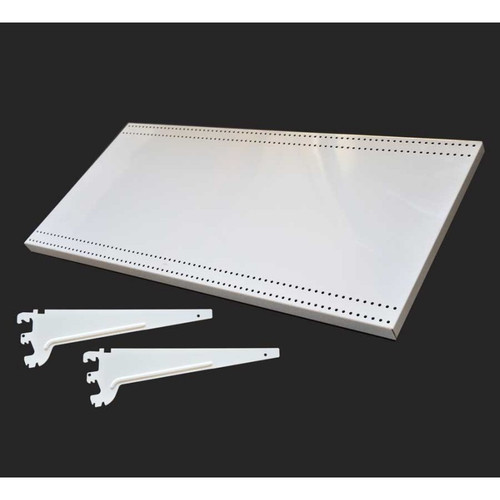 Metal Gondola Shelf with Two Brackets