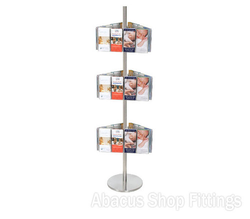 BROCHURE CAROUSEL - 36 DL HOLDERS ON STAINLESS STEEL CAROUSEL