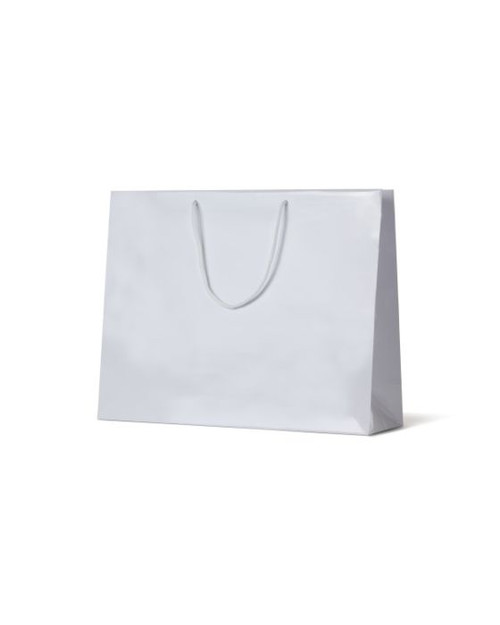 Laminated Gloss Galleria White Paper Bag