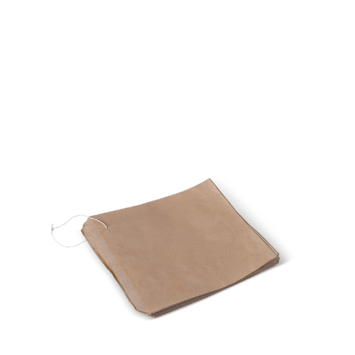 PAPER BAGS FLAT BROWN #2 FLAT PKT/500