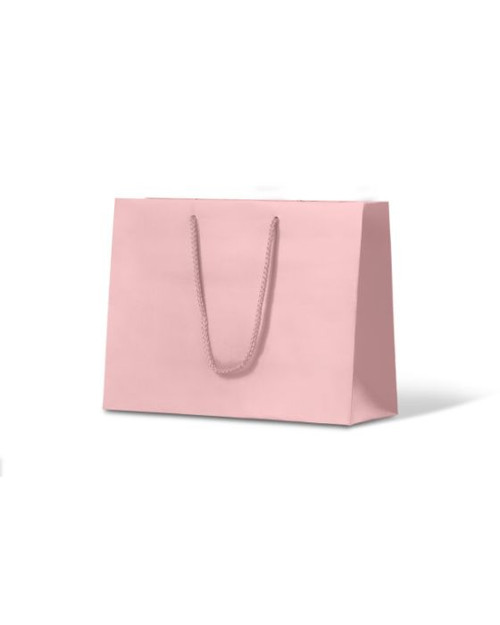 Laminated Matte Ruby Pastel Pink Paper Bag