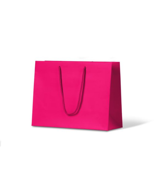 Laminated Matte Ruby Hot Pink Paper Bag