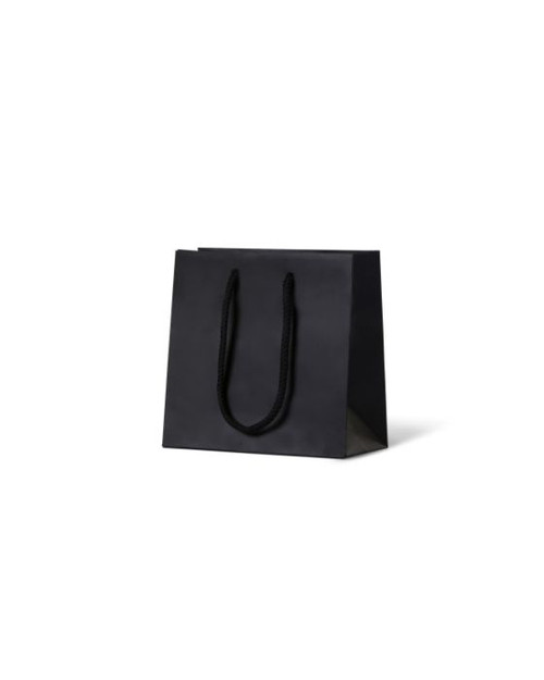 Laminated Matte Petite Black Paper Bag