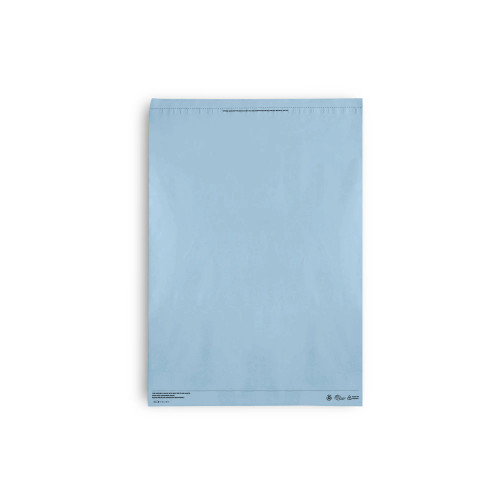 Large Recycled Plastic Mailing Satchel- Blue