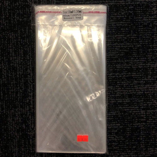 Resealable Cello Bags 130mm X 240mm 100PC