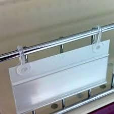 Data strip 26x1200mm clear fridge data strip. 
Comes with clips to hang from wire shelves. 
Able to cut to required size. 



Able to cut to required size