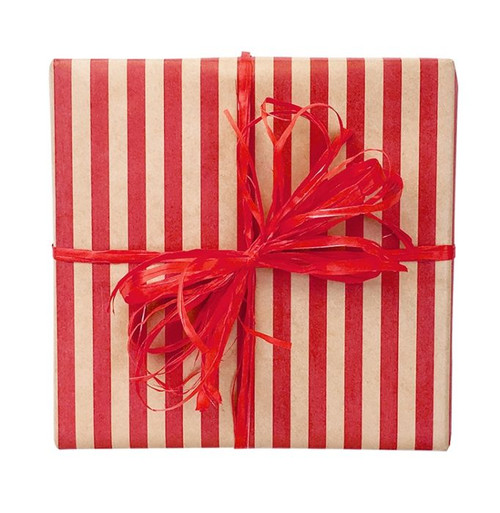 Regatta Stripe On Kraft Wrap Red