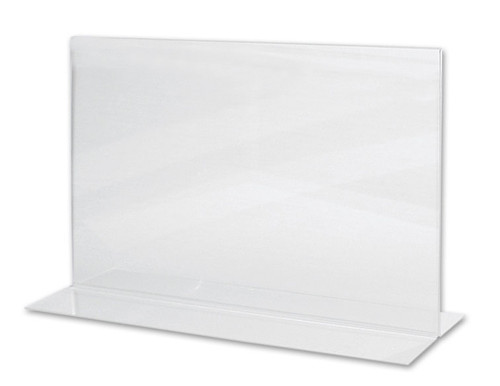 Acrylic portrait double sided A4 sign holder.   
Dimensions 210mm H x 297mm W