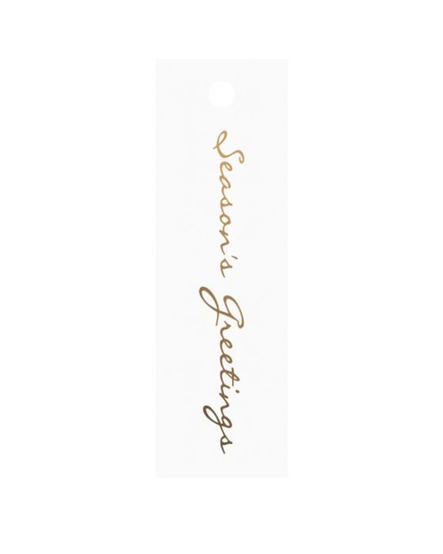 Gift Tags Seasons Greetings Gold