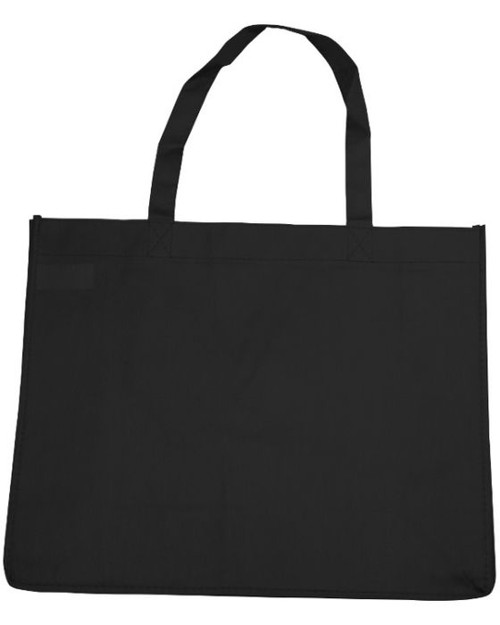 Reusable Nonwoven Jet Black Large Bag