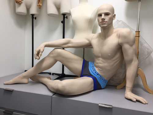 Male Mannequin Sitting Realistic