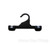 Black Plastic Clip Hanger (Pack of 10)