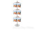BROCHURE CAROUSEL - 18 A4 HOLDERS ON STAINLESS STEEL CAROUSEL