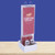 DL Flip Sign Menu Holder with white Basket
