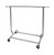 Single bar chrome collapsible travellers rack on wheels. 
Great versatile rack that can be used out the front of your store as a sales rack or inside your store as something more permanent.
Easy to assemble and folds flat for storage. Extends in height from 1280mm to 1800mm and has extentions at either end to give 1870mm total in length. Available in single or double.