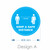 Social Distancing Floor Sticker (Design A)