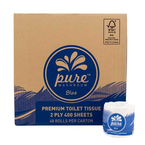 Pure Premium Toilet Paper 2ply 400 sheets