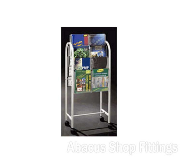 BROCHURE TROLLEY- 16 A4 HOLDERS