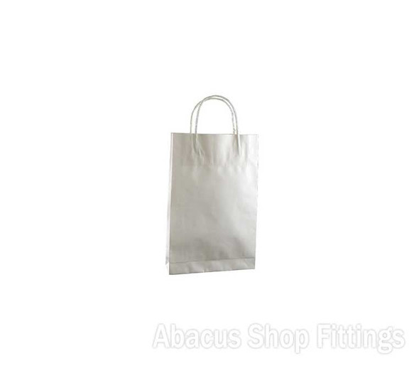 KRAFT PAPER BAG WHITE - BABY Pkt/50