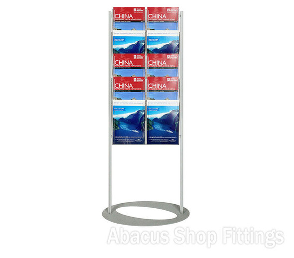 BROCHURE FOYER - 10 A4 HOLDERS SMALL LOBBY STAND