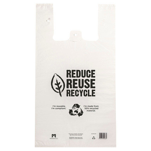 Jumbo White Reusable Carry Bag Carton 500