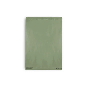 Large Recycled Plastic Mailing Satchel- Green