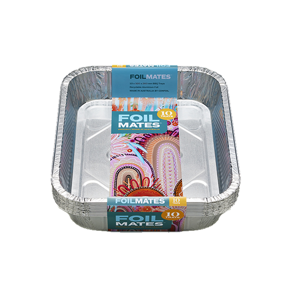 Confoil Large BBQ Trays Pack of 10