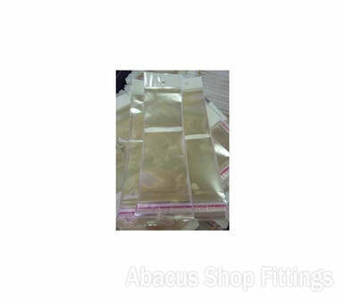 CELLOPHANE BAG 100MM X 150MM HANG Pkt/100