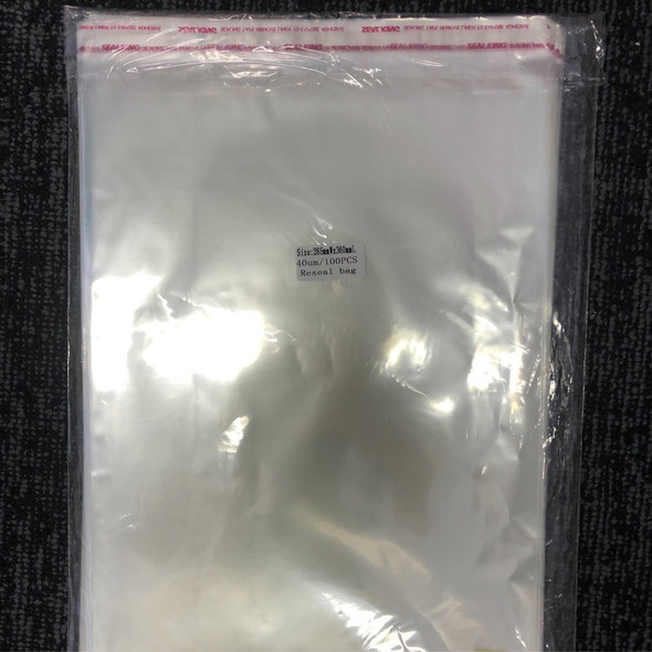 Resealable Cello Bags 265mm X 365mm 100PC