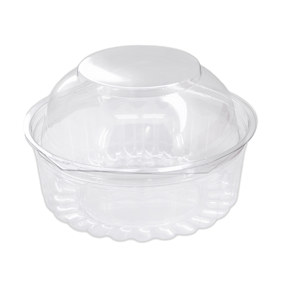 Shobowl 8oz Dome Hinged Lid Sleeve of 50