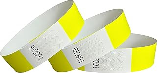 Yellow TYVEK 19mm Wristbands    Pack of 100