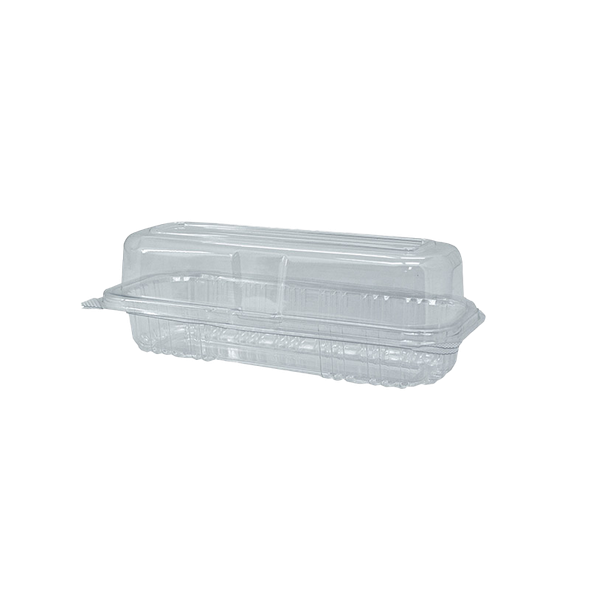 RPET Long Roll Pack Clear Hinged 248 x 100 x 75      Pk 50
