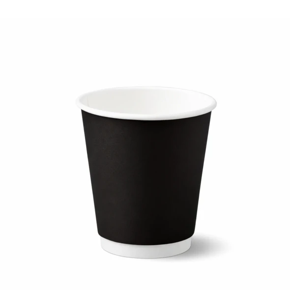 NatPak BLACK Double Wall 12oz Hot Cup - 500ctn