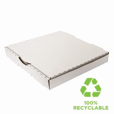 Pizza Box White/Brown 11"    Pack of 100