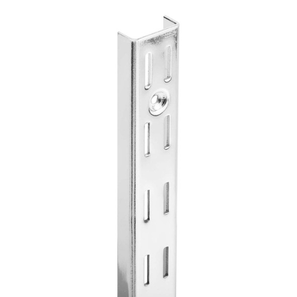 Strip Shelving Double Slot Post 1800mm Chrome