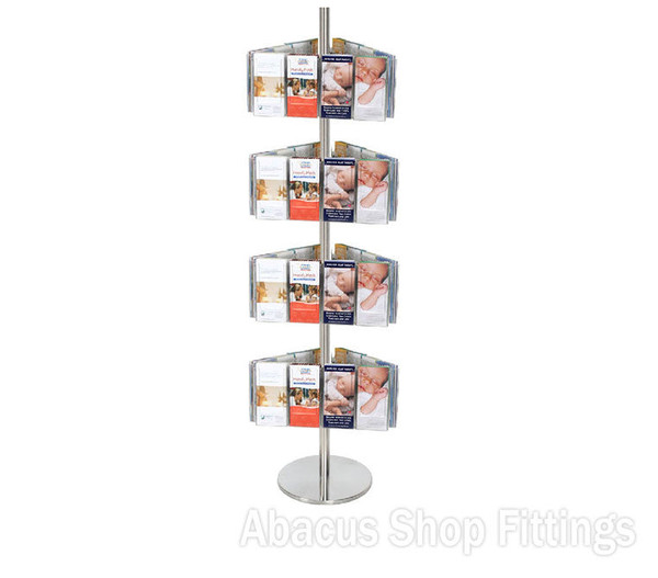 BROCHURE CAROUSEL - 48 DL HOLDERS ON STAINLESS STEEL CAROUSEL