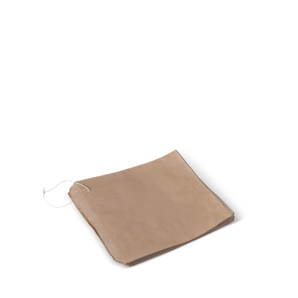 PAPER BAGS FLAT BROWN #2 FLAT PKT/500