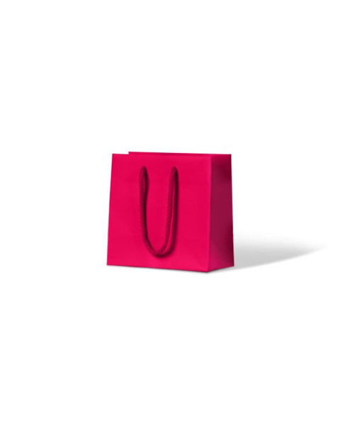 Laminated Matte Emerald Hot Pink Paper Bag