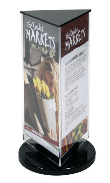 3 Sided Swivel DL Sign/Menu Holder