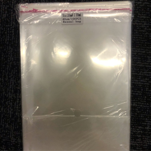 Resealable Cello Bags 200mm X 300mm 100PC