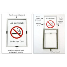 Stainess Steel A4 Sign Post