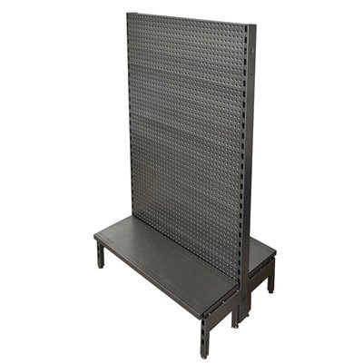 Gondola Shelving Unit- Double Sided Black Hammertone