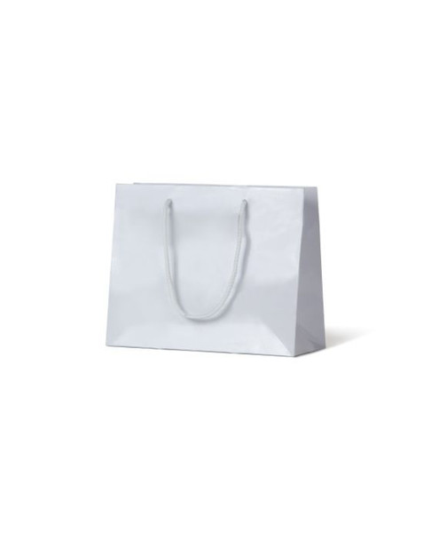 Laminated Gloss Emerald White Paper Bag