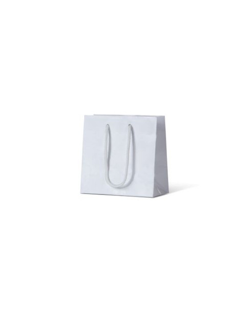 Laminated Gloss Petite White Paper Bag