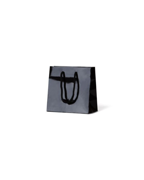 Laminated Gloss Petite Black Paper Bag
