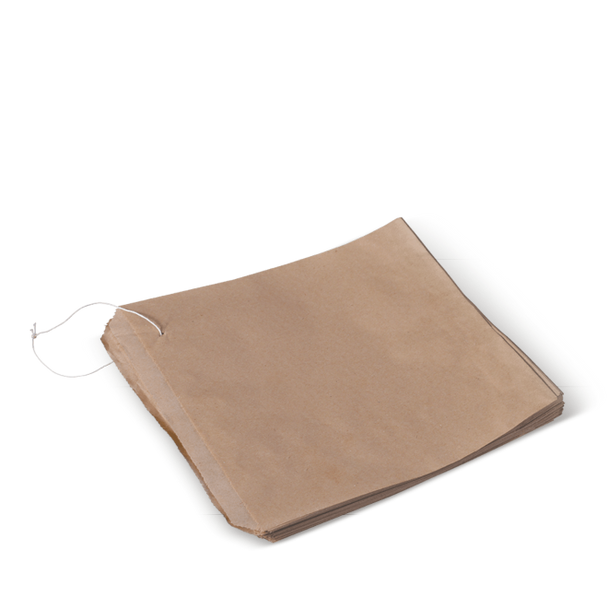PAPER BAG FLAT BROWN #1 PLAIN PKT/500