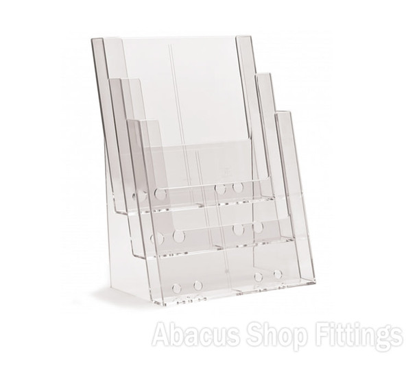 3 Pocket A4 Portrait Leaflet Holder
